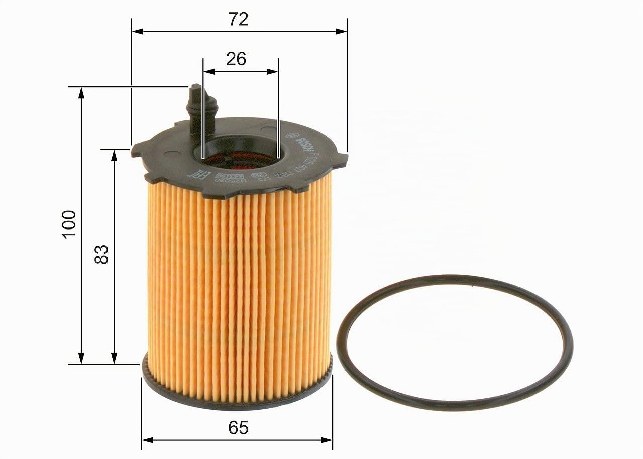 Bosch Filtri F026407082 filtro olio elemento filtrante 72 mm