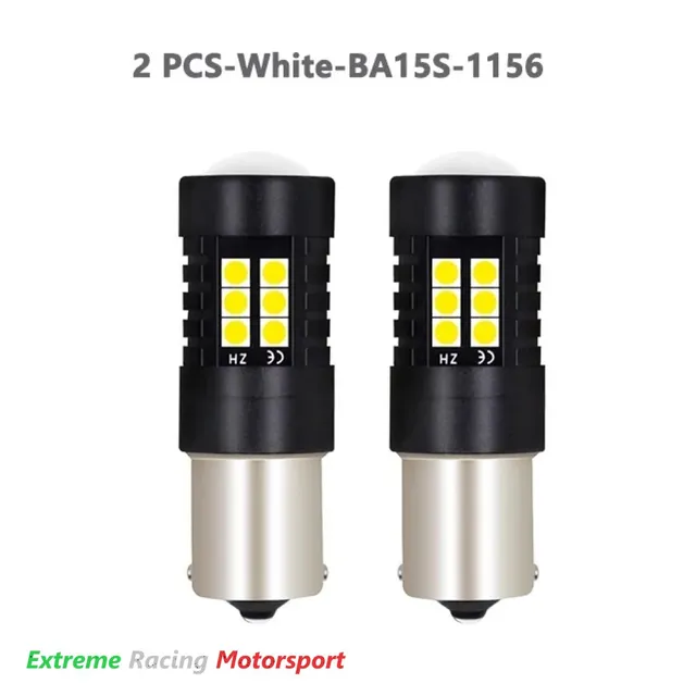 Xtreme Racing Lampadine LED Luci Targa BA15S P21W coppia bianca