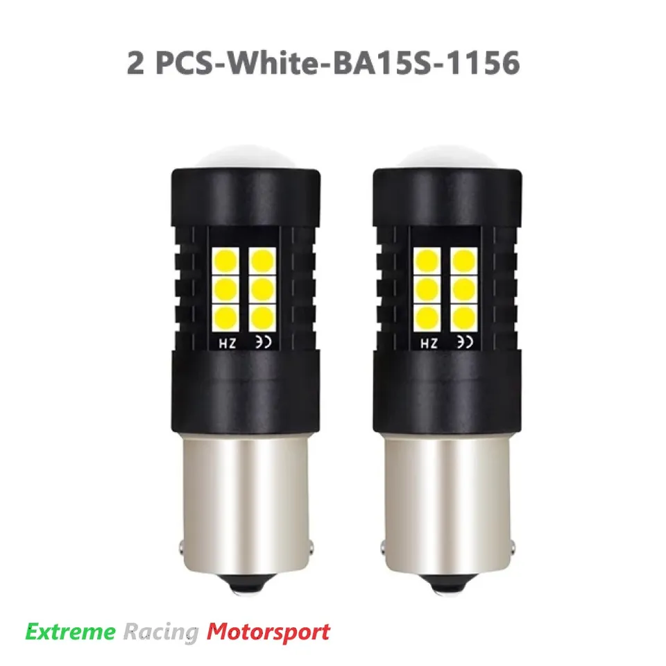 Xtreme Racing Lampadine LED Luci Targa BA15S P21W coppia bianca