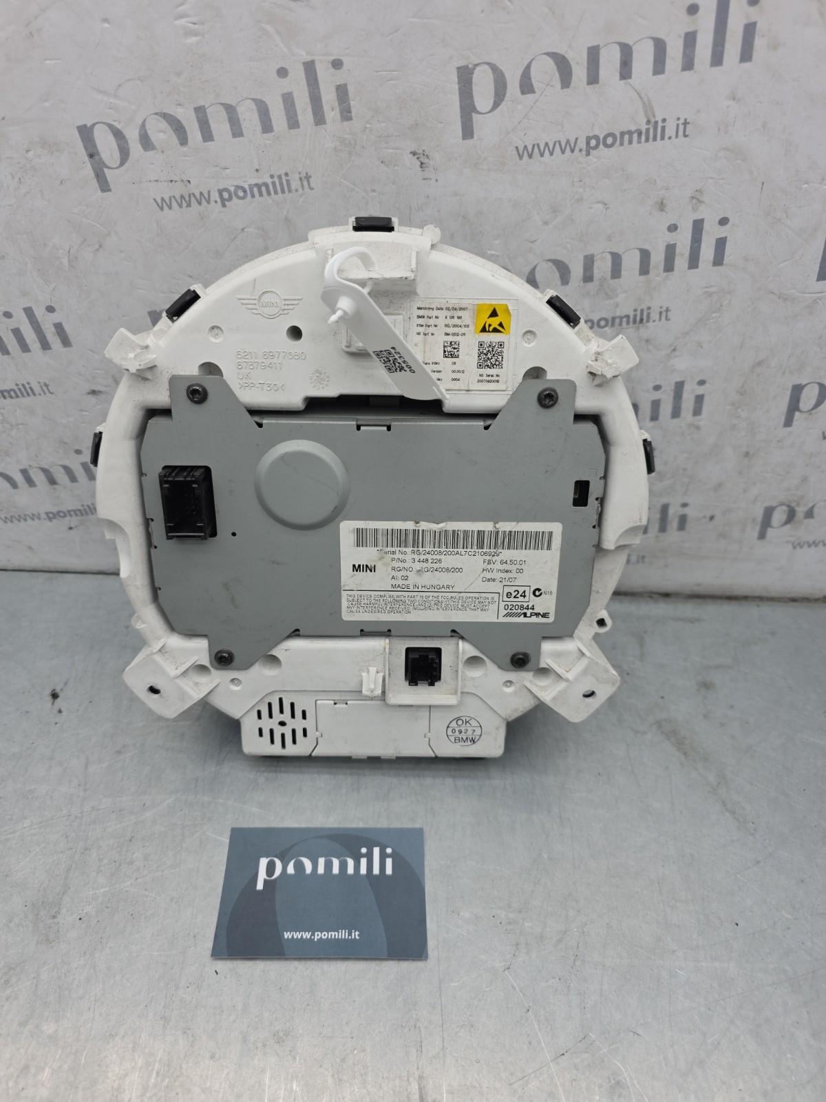 Pomili Rivestimenti interni e parti interne MINI R50-R53 quadro strumenti usato