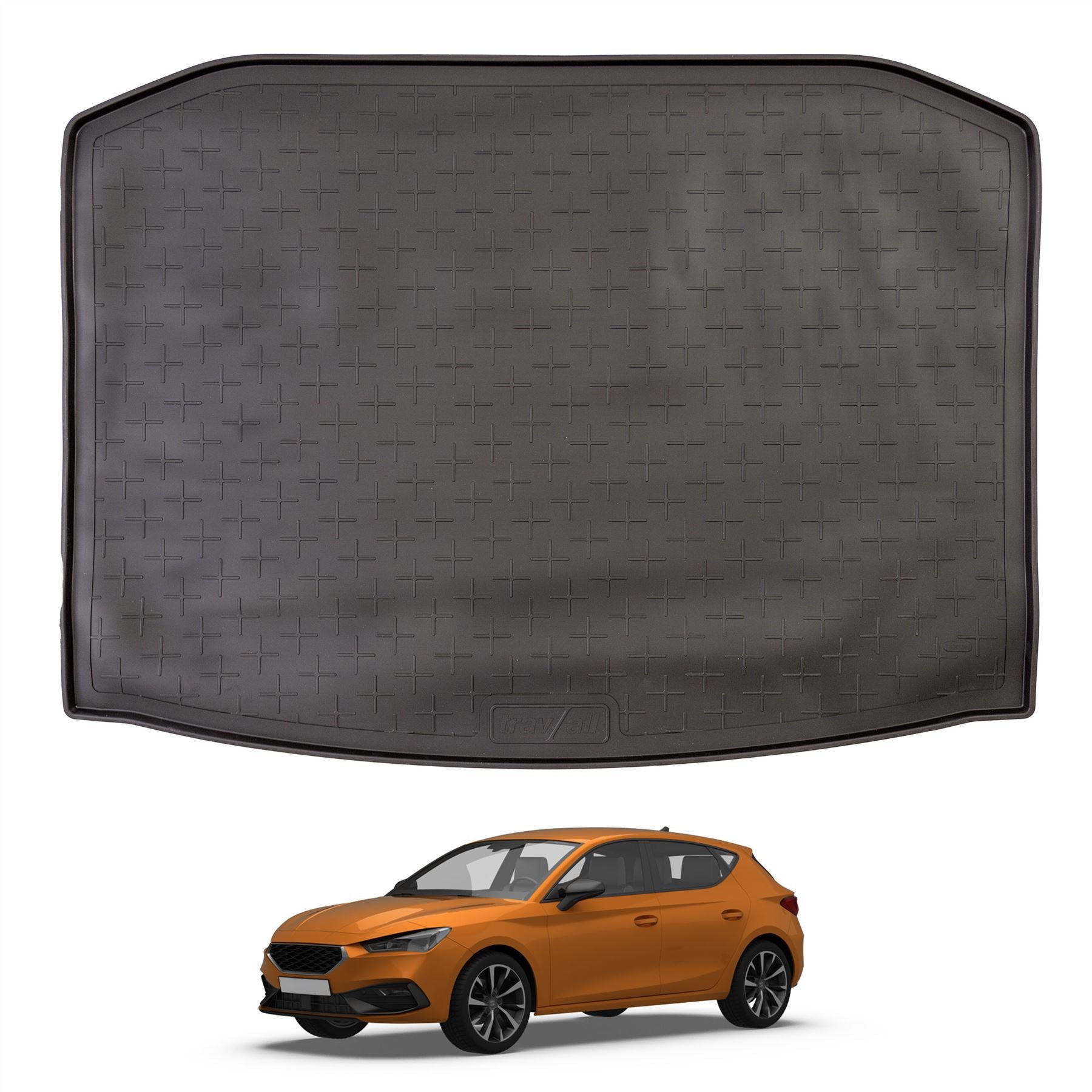 Travall Trunk Liners Seat Leon Rubber Boot Liner (2020-) vasca bagagliaio anti-usura