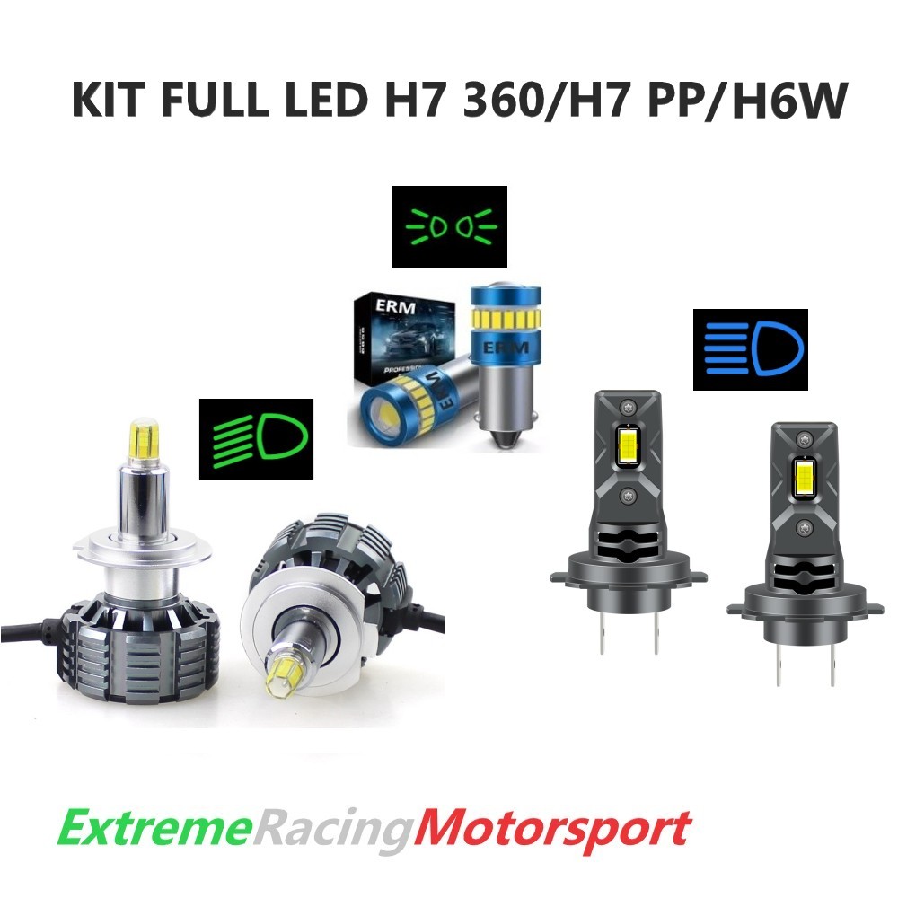 Xtreme Racing Kit Illuminazione LED FULL LED H6W/H7 360°/H7 PP kit 6000K