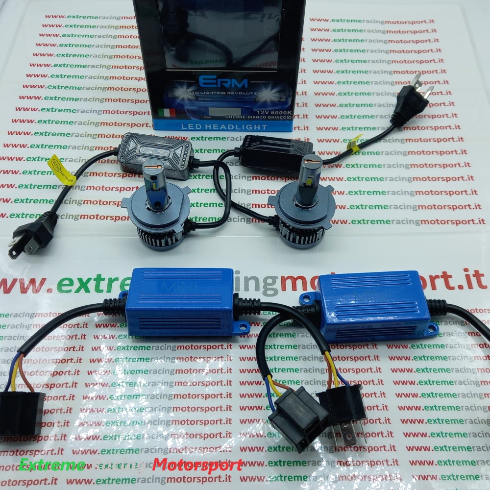 Xtreme Racing Lampadine LED ERM G10 40K H4 Mini Cooper, 6000 K, coppia CANBUS