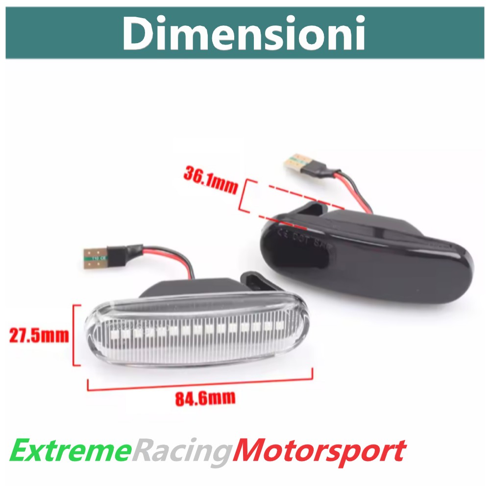 Xtreme Racing Indicatori di Direzione LED Fiat Multipla II 04-10 frecce dinamiche coppia
