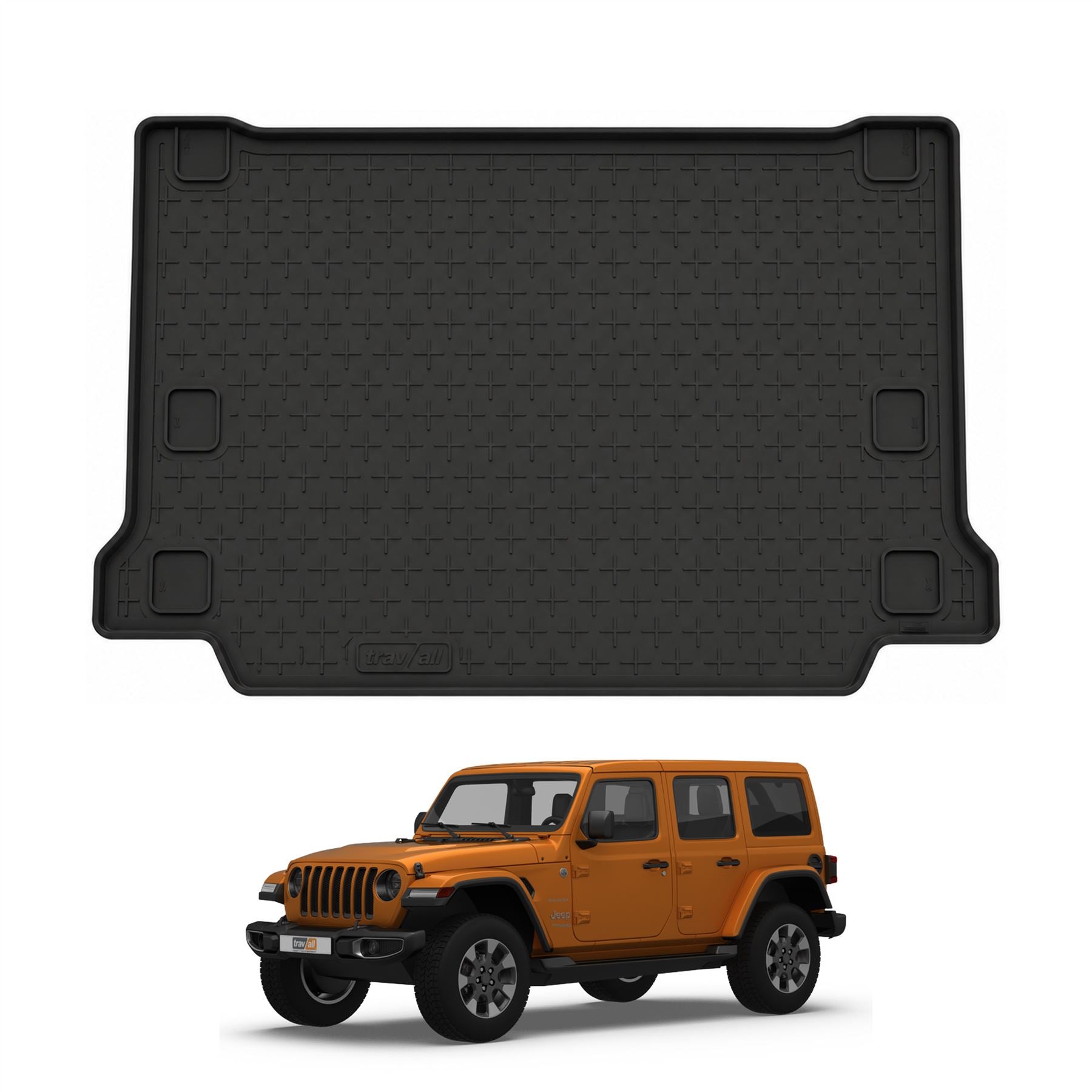 Travall Trunk Liners Jeep Wrangler 2018- tappetino bagagliaio gomma