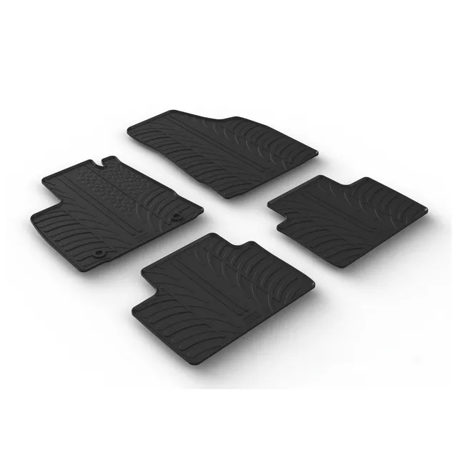 Travall Car Mats MG 3 tappetini in gomma 2024- sagomati