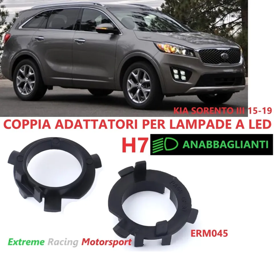 Xtreme Racing Accessori per Illuminazione LED ERM045 adattatori H7 Kia Sorento III 15-19