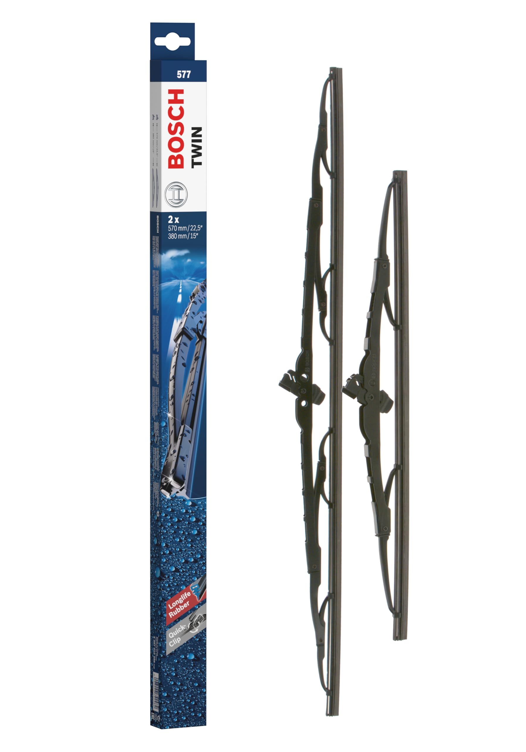 Bosch Spazzole tergicristallo 3397010298 anteriori 575/380 mm