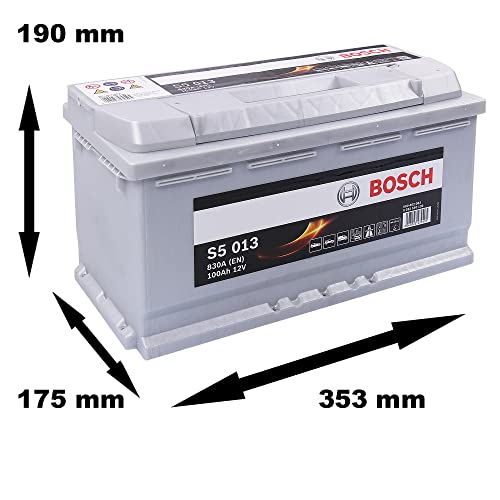 Bosch Batterie S5013 batteria auto 100 Ah 830 A senza Start/Stop