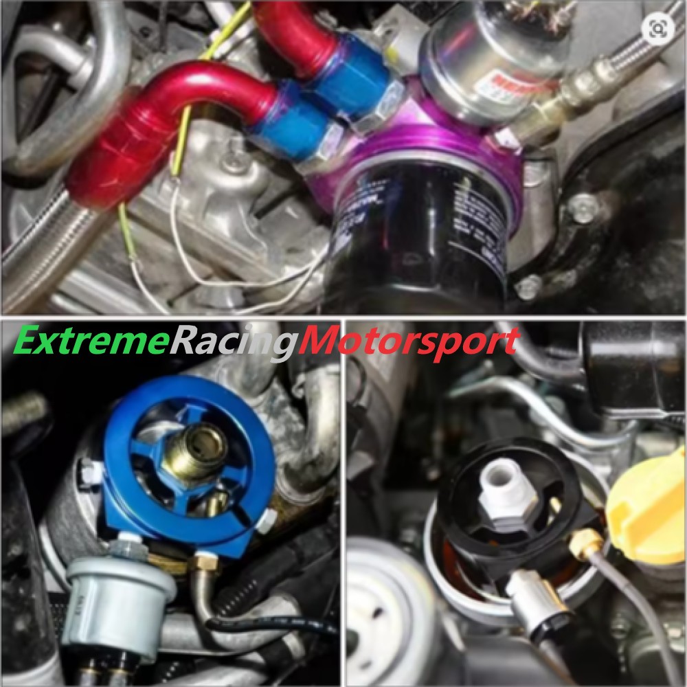 Xtreme Racing Impianto Carburante e Regolatori di Pressione adattatore sensori olio alluminio silver