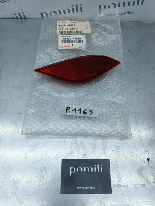 Pomili Fanaleria Toyota Prius riflettore posteriore sinistro nuovo 81920-47030