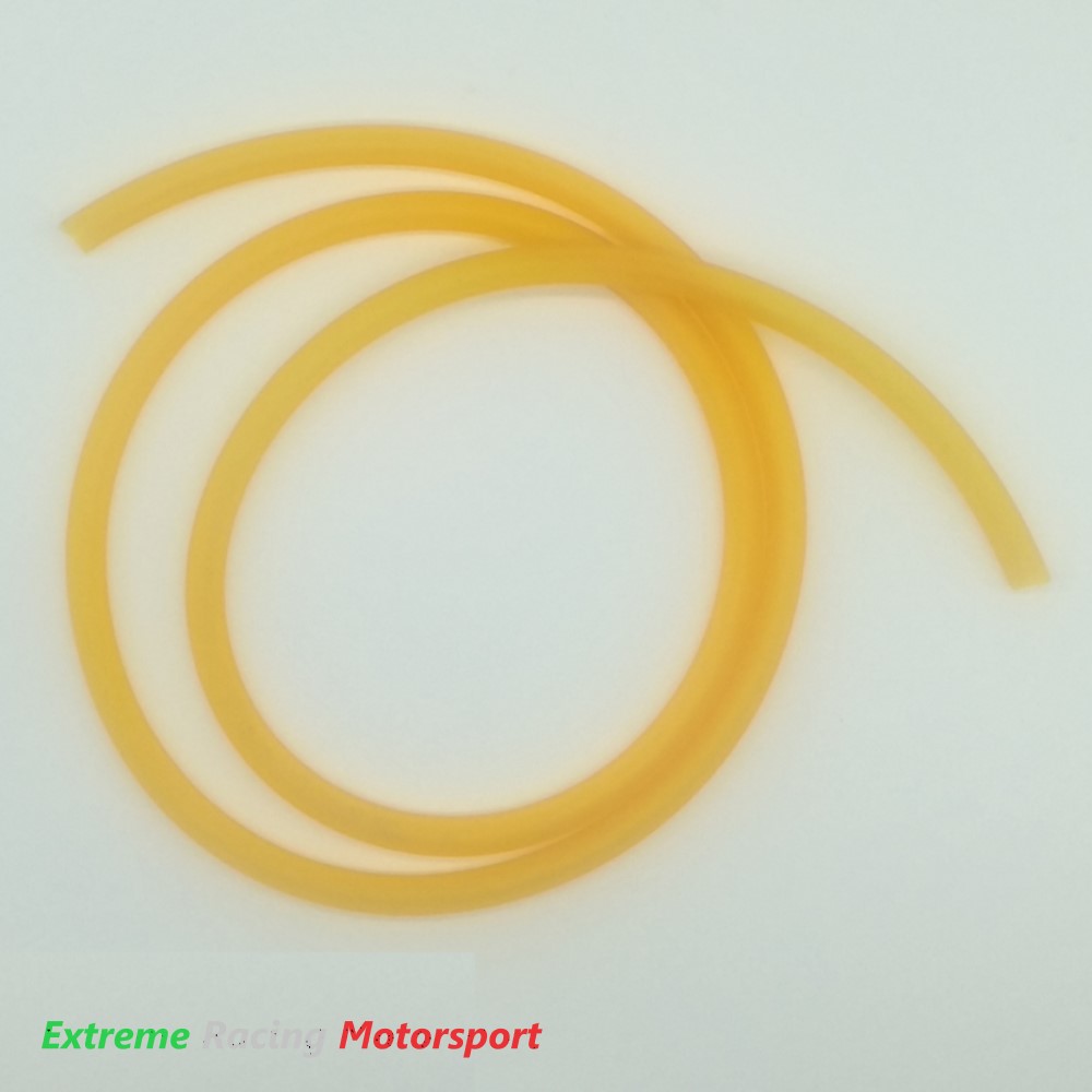 Xtreme Racing Impianto Carburante e Regolatori di Pressione Tubo Siliconico Carburante Diam. 5×7 mm ARANCIO CLEAR 1 metro