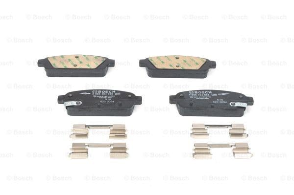 Bosch HCP Sistema frenante BP1357 pastiglie freno posteriori rame