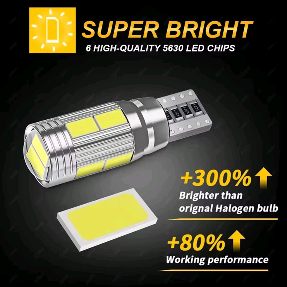 Xtreme Racing Lampadine LED T10 5630 W5W UltraWhite 12V coppia CANBUS