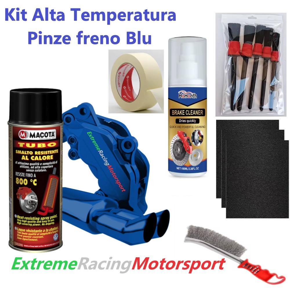 Xtreme Racing Decorazioni Auto e Adesivi Kit Vernice Pinze Freno Blu alta temperatura 800°C