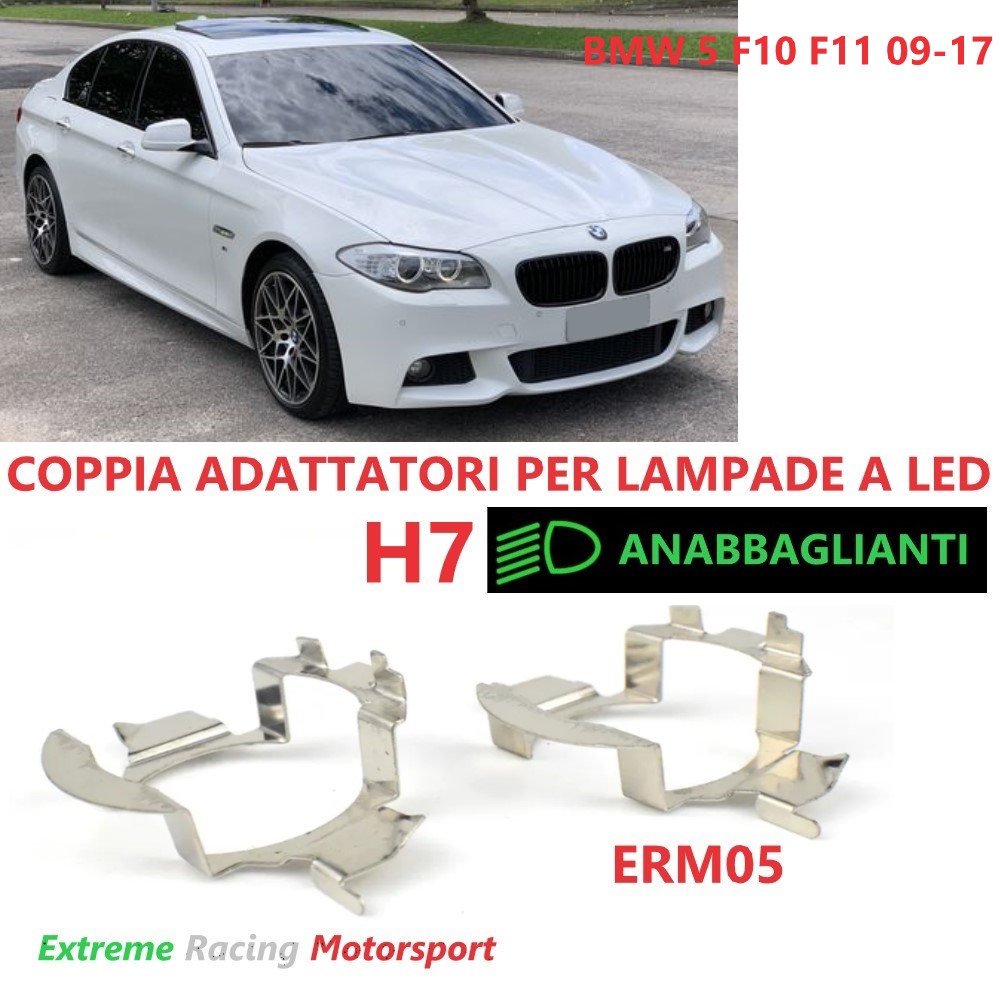 Xtreme Racing Accessori Illuminazione LED ERM005 BMW 5 F10 F11 09-17 adattatori H7