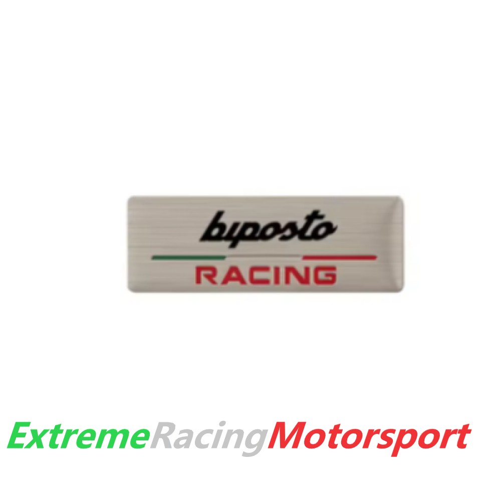 Xtreme Racing Decorazioni Auto e Adesivi Stemma Interno 124 Spider Racing 6,5 × 2,3 cm alluminio silver