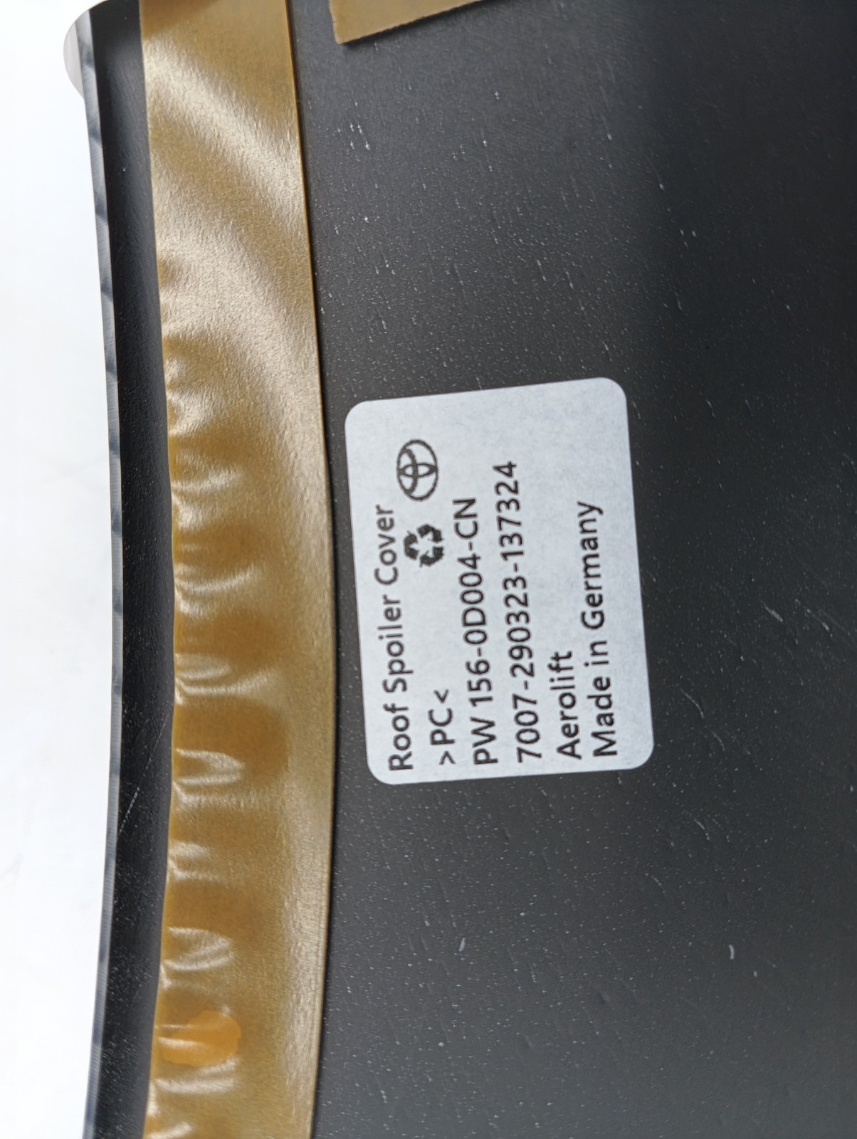Pomili Lamierati esterni Toyota Yaris spoiler posteriore PW156-0D004-CN fibra di carbonio