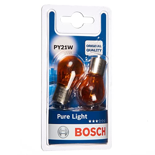 Bosch Lampadine e illuminazione PY21W Pure Light alogene ambra 2 pezzi