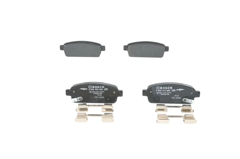 Bosch HCP Sistema frenante BP1357 pastiglie freno posteriori rame