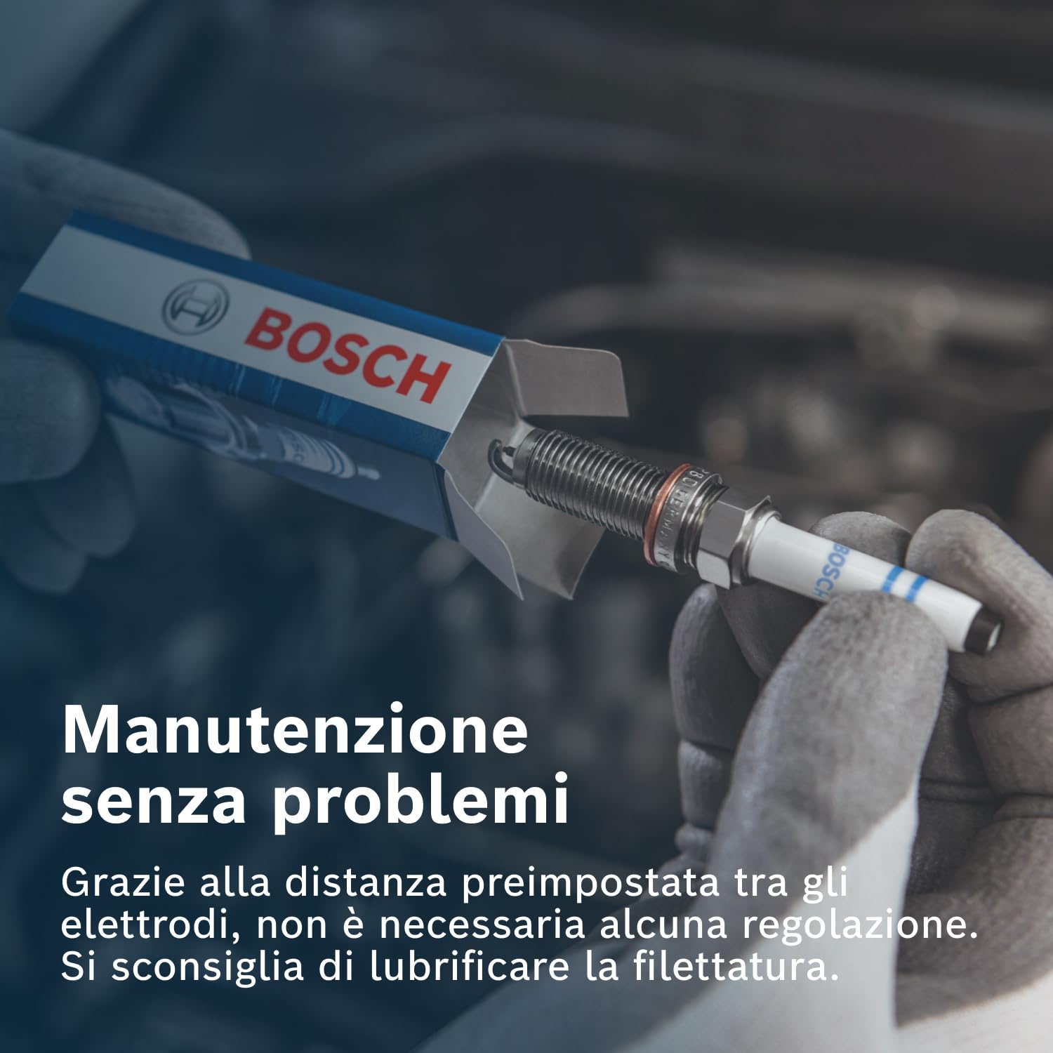 Bosch Candele di accensione FQR8LEU2 N40 candela nichel 4 pezzi