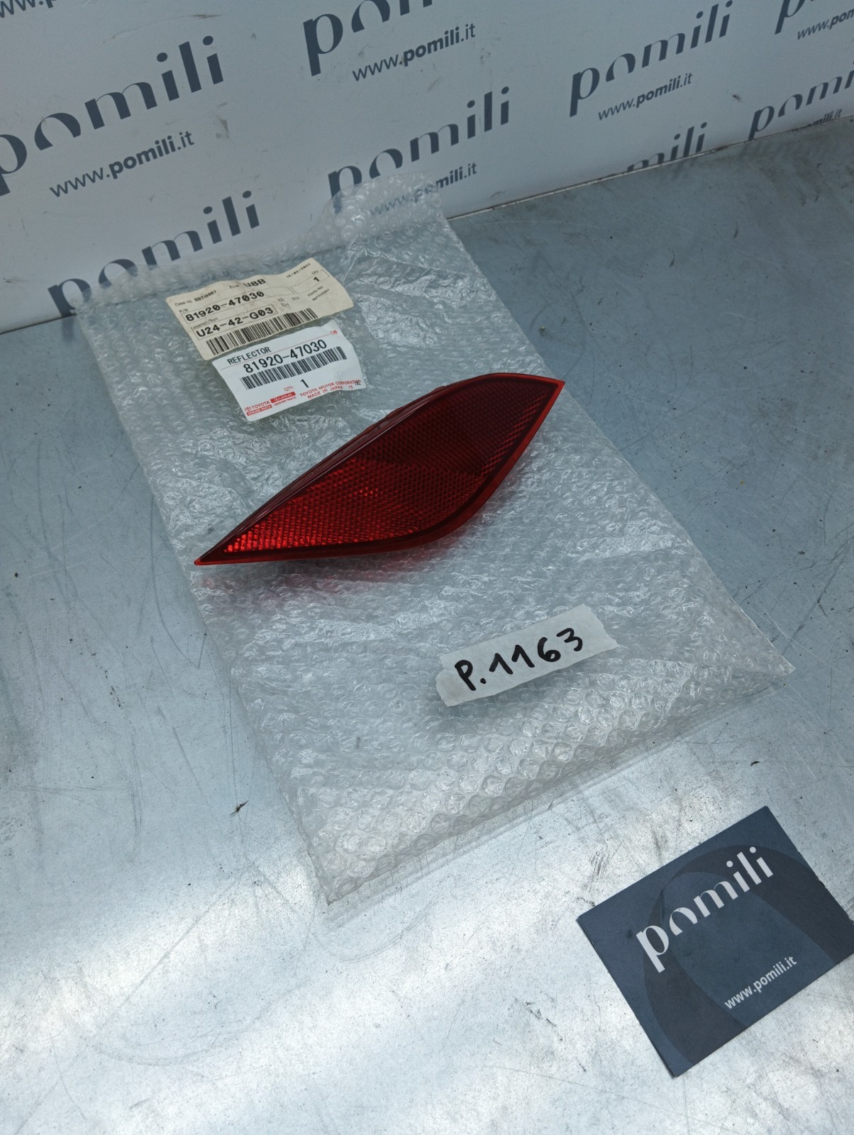 Pomili Fanaleria Toyota Prius riflettore posteriore sinistro nuovo 81920-47030