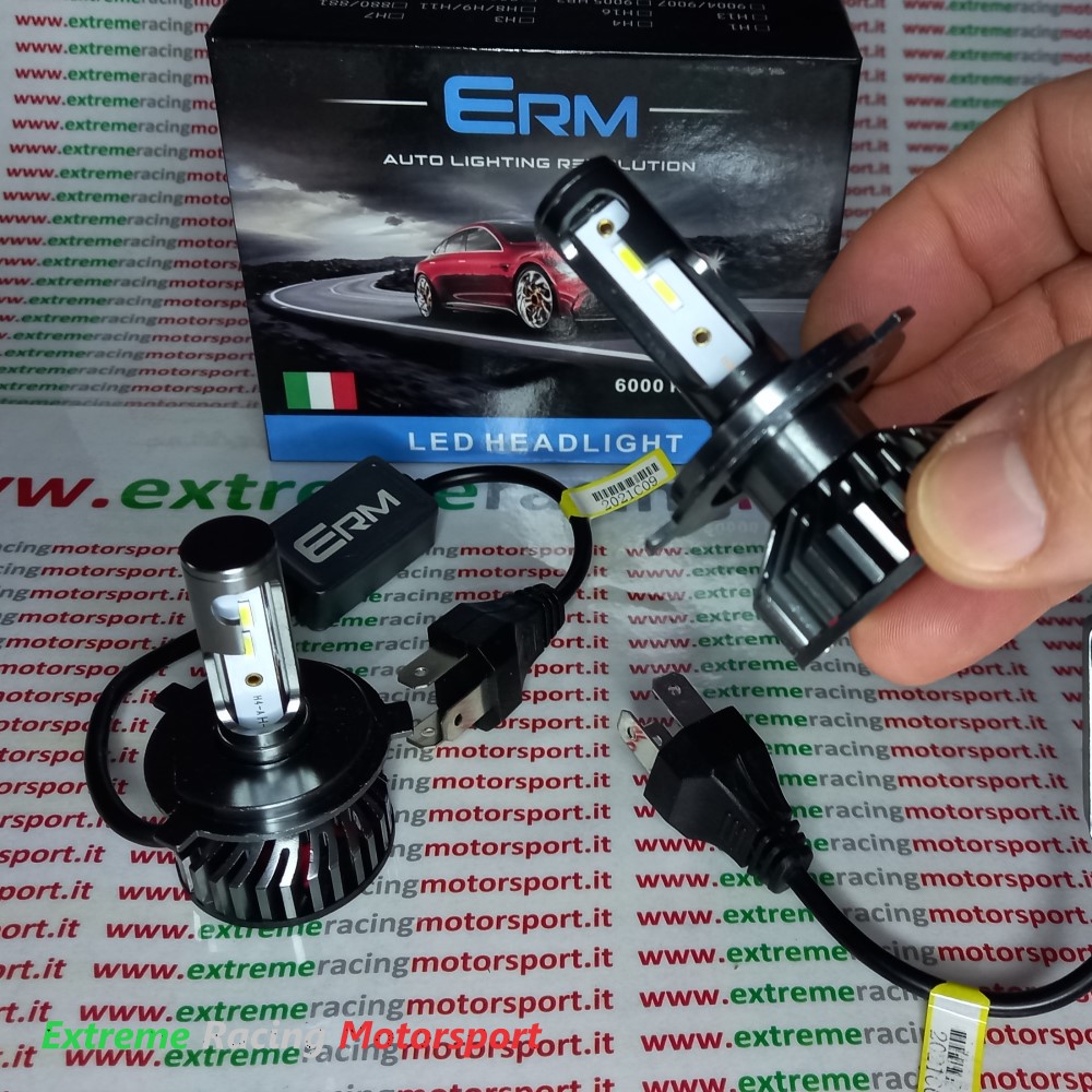 Xtreme Racing Lampadine LED ERM 20K H4 lampade BiLED 6000K 2 pezzi