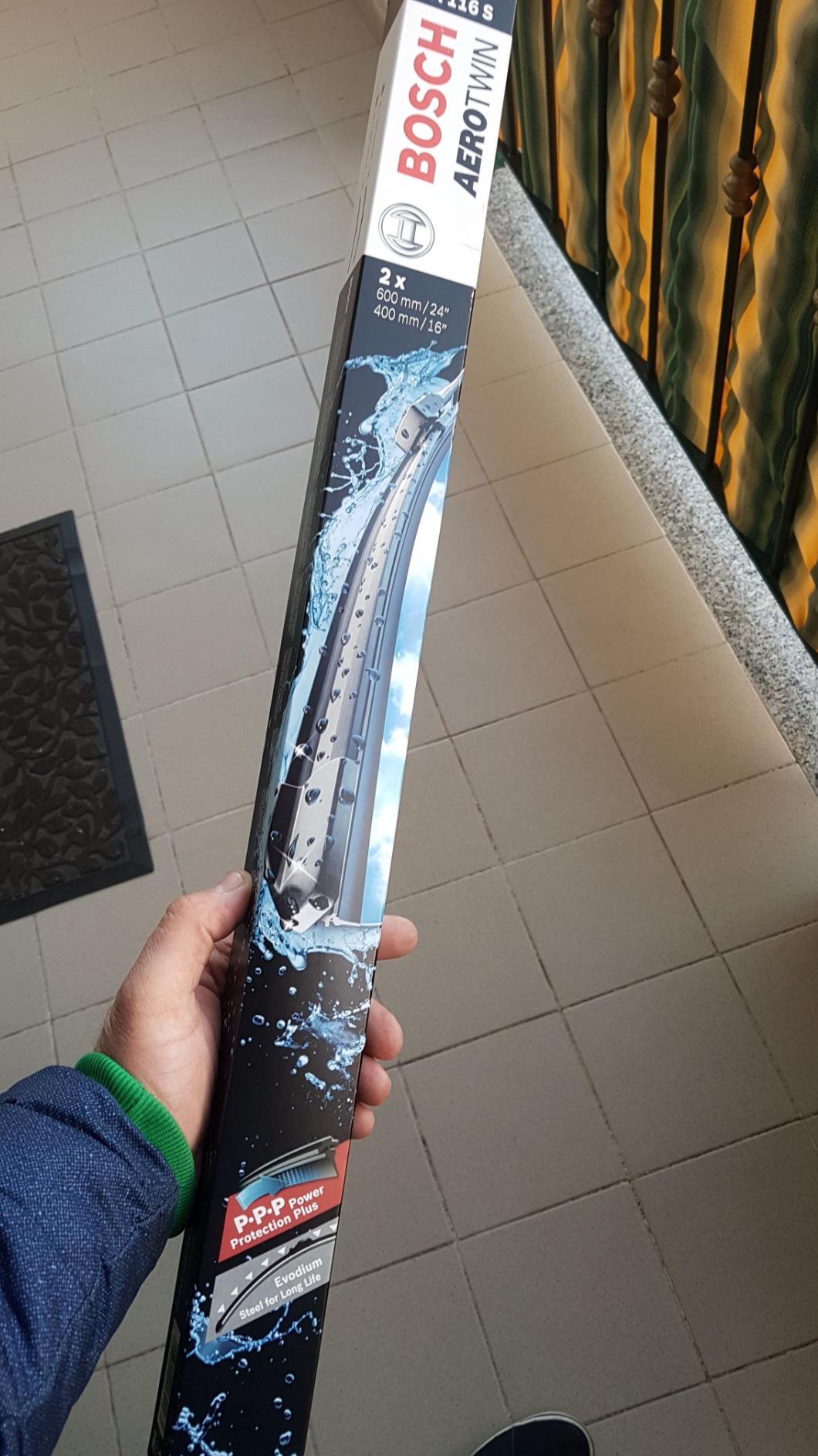 Bosch Spazzole tergicristallo 3397007116 600 e 400 mm