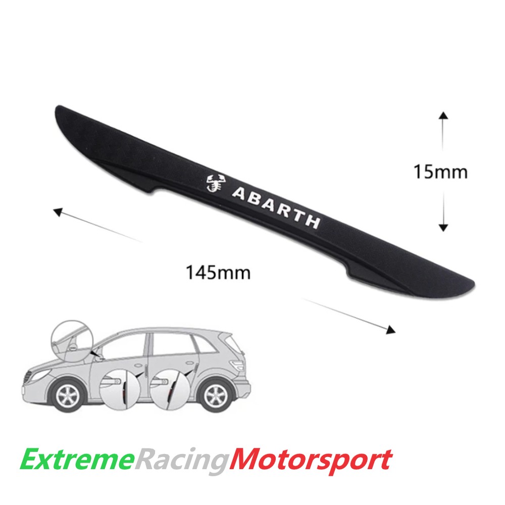 Xtreme Racing Decorazioni Auto e Adesivi Kit Protezione Sportelli Abarth antiurto 4 pezzi in gomma