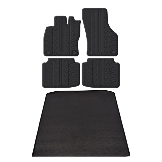 Travall Bundles Skoda Superb 2015-2024 tappetini e vasca baule in gomma