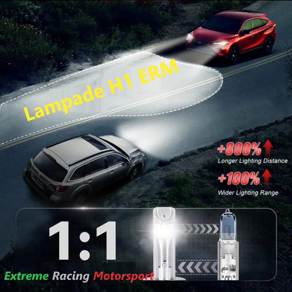 Xtreme Racing Kit Illuminazione LED T20/H7 360° 20K/H1 PP kit lampade 6000K