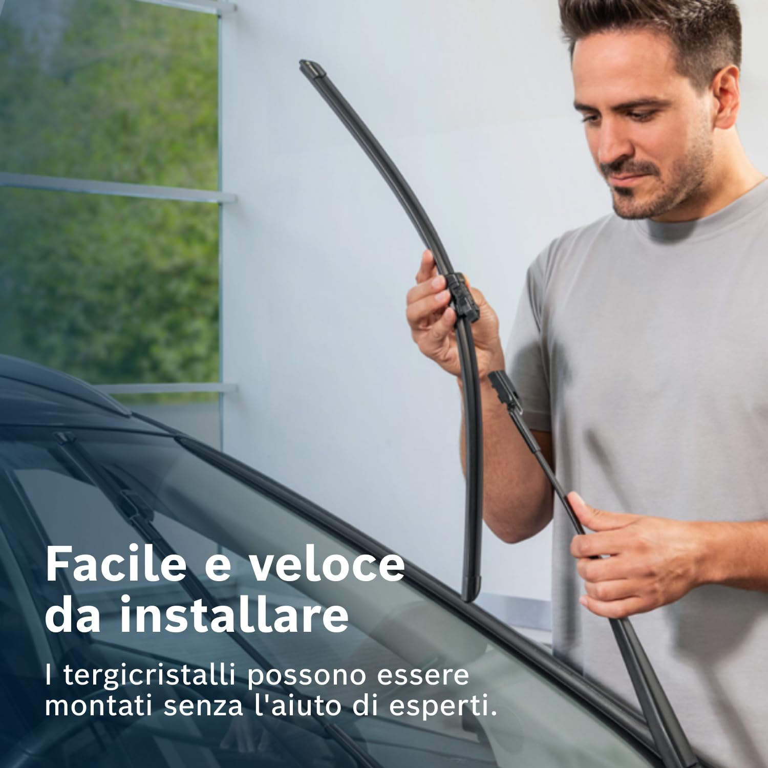 Bosch Spazzole tergicristallo AM466S Aerotwin set 2 pezzi anteriori aerodinamiche