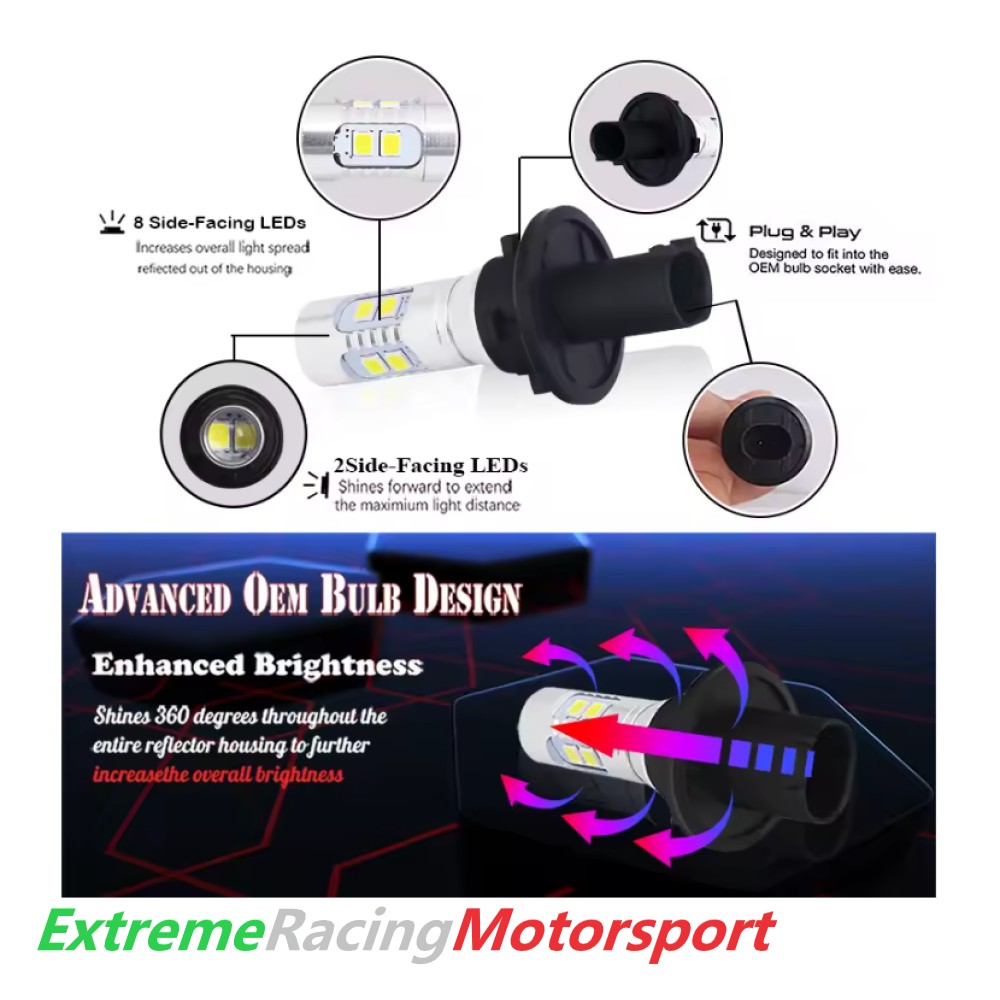 Xtreme Racing Lampadine LED PHY24WY lampadine frecce anteriori arancioni 2 pezzi