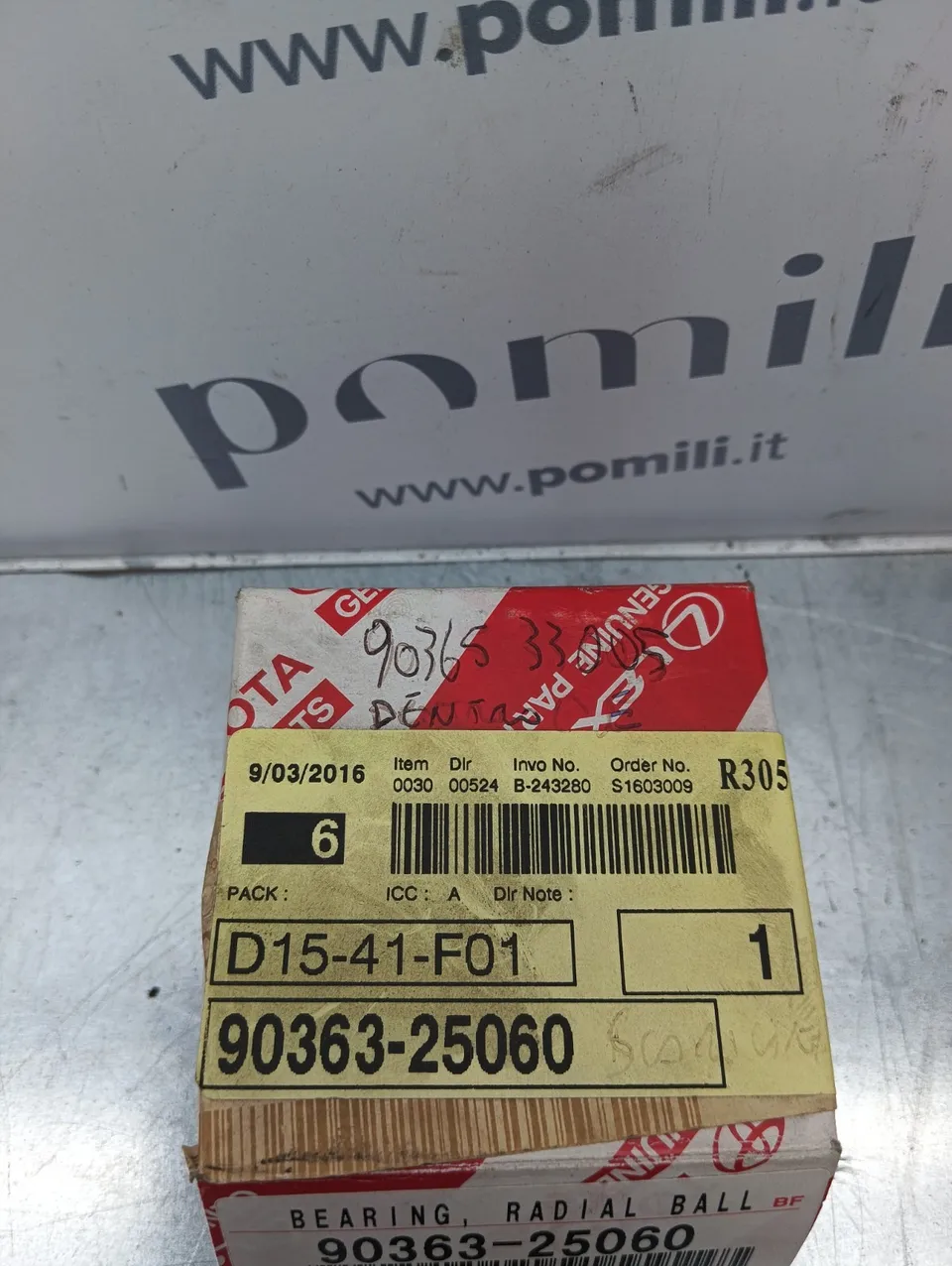 Pomili Cambio e trasmissioni 90363-25060 cuscinetto cambio Toyota Yaris
