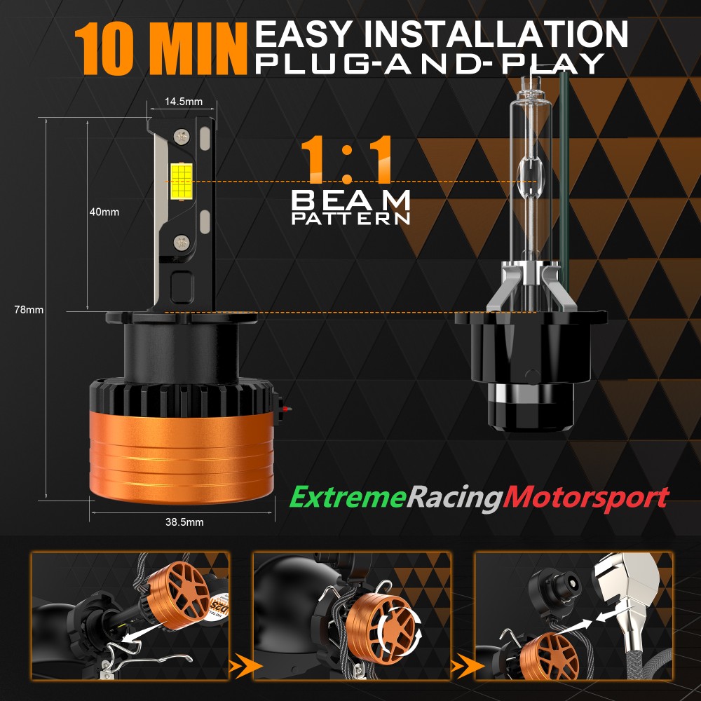Xtreme Racing Kit Illuminazione LED DSeries D30 D2S lampade LED coppia CANBUS