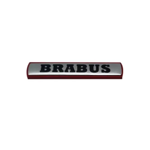 Xtreme Racing Decorazioni Auto e Adesivi Stemma Interno in Metallo Red/Silver Brabus 7,5 cm