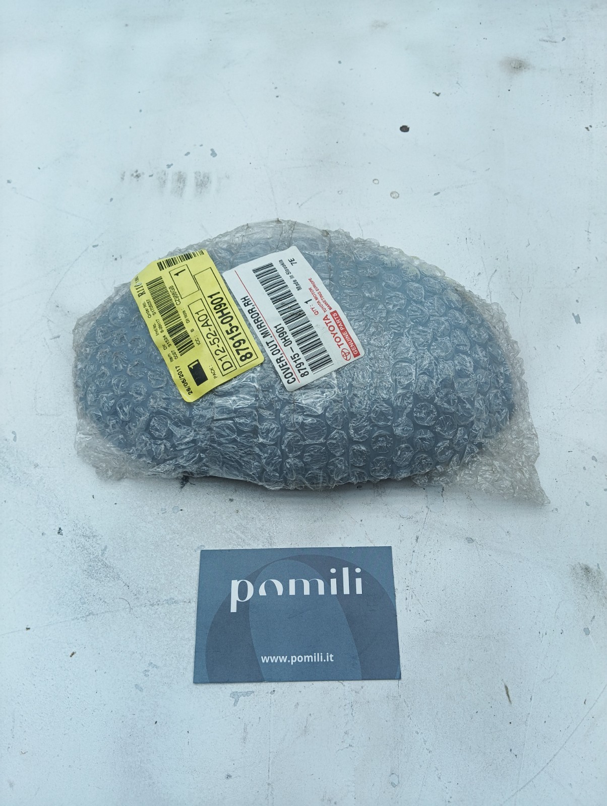 Pomili Cristalli Calotta specchietto Toyota Aygo 87915-0H901 destra grigia