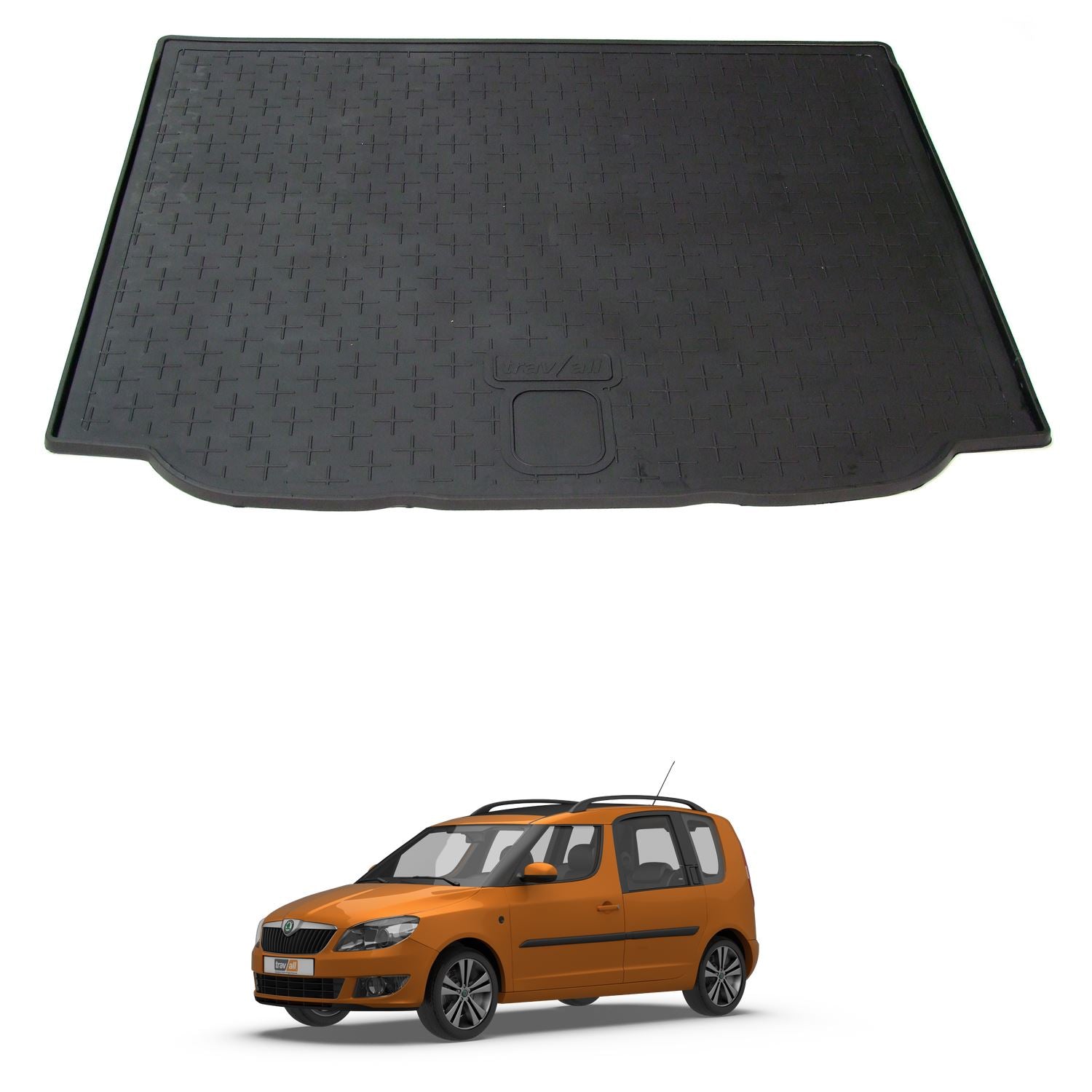 Travall Trunk Liners Skoda Roomster (2006-2015) tappetino bagagliaio in gomma
