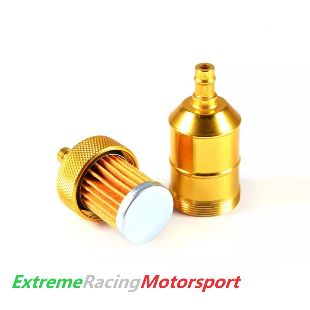 Xtreme Racing Filtri Olio e Carburante filtro carburante in alluminio oro 6 mm bassa pressione