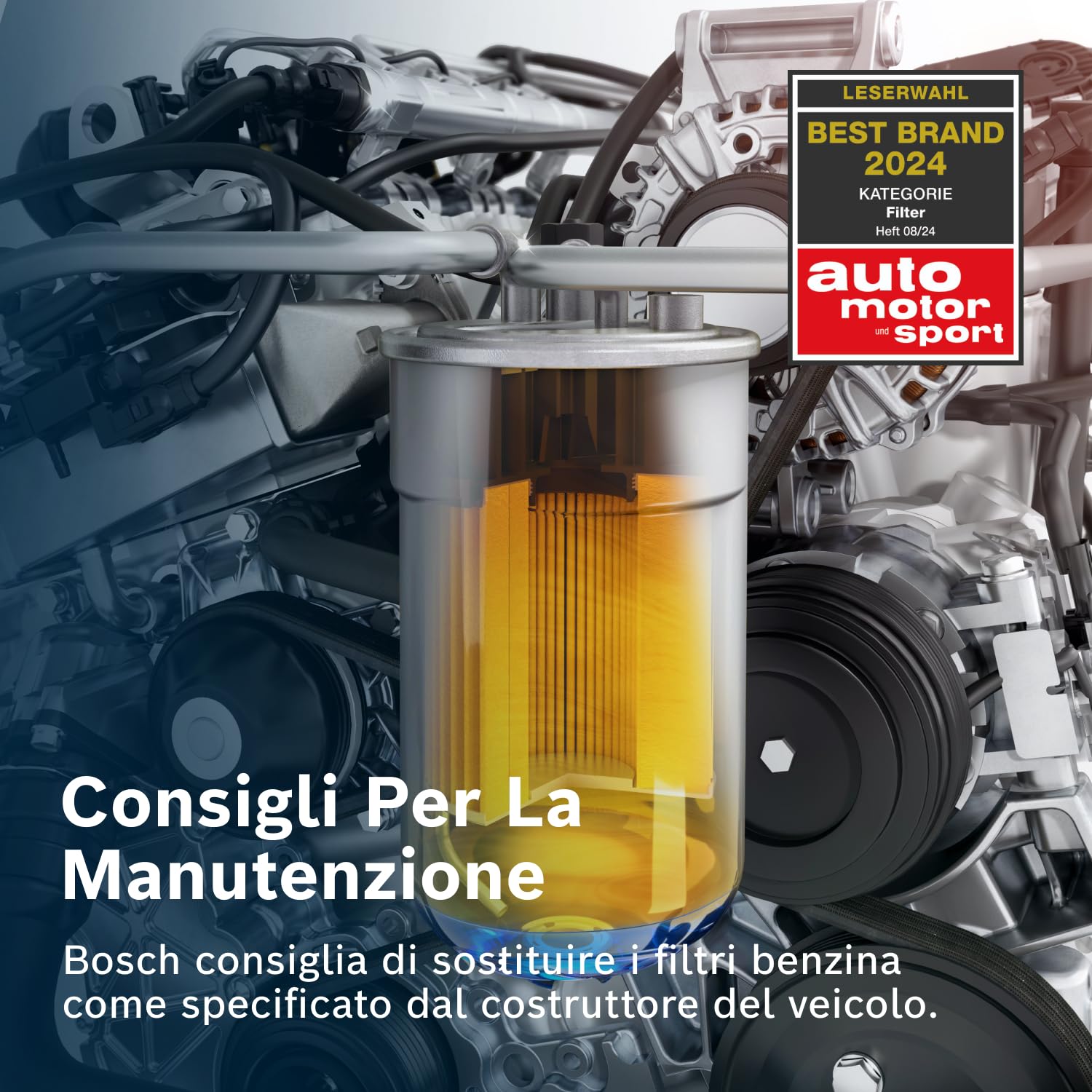 Bosch Filtri 0450902161 filtro benzina in linea Ø 62 mm