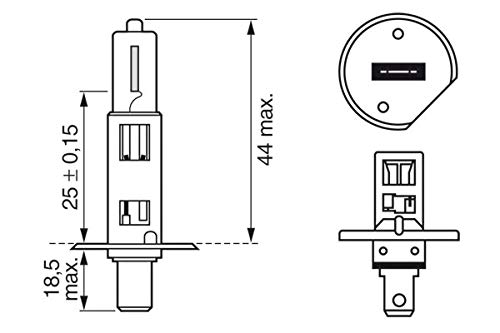 Bosch HCP Lampadine e illuminazione 1987301135 lampadina faro H1 12 V 55 W