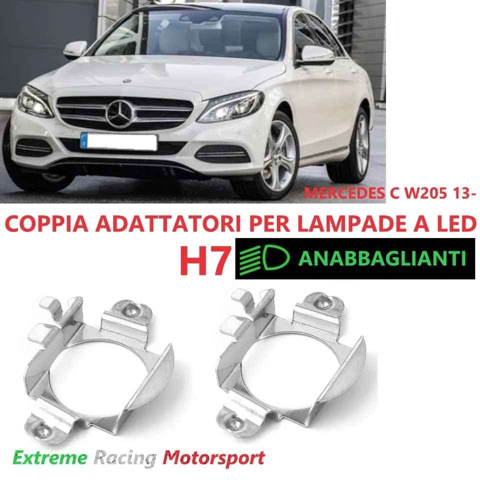 Xtreme Racing Accessori per Illuminazione LED ERM004 adattatori H7 Mercedes C W205 coppia