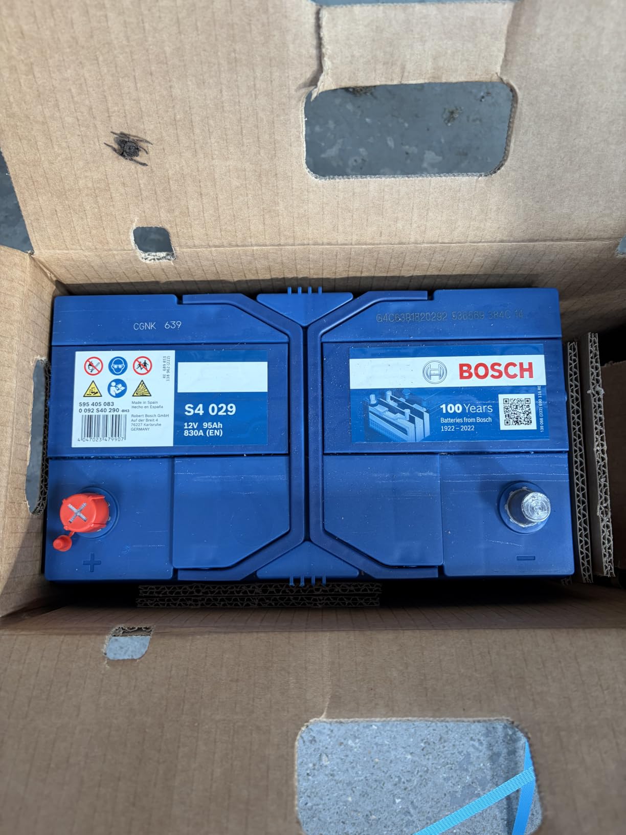 Bosch HCP Batterie S4029 batteria auto 95 Ah 830 A piombo acido