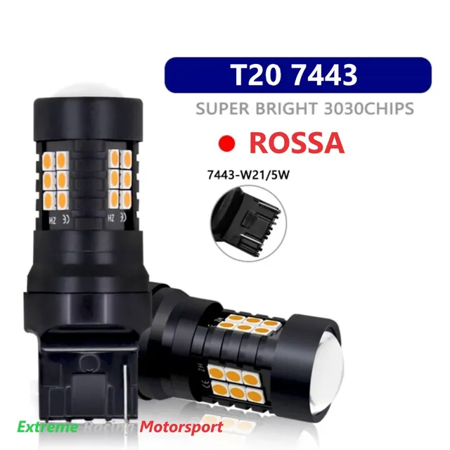 Xtreme Racing Lampadine LED Lampadine Posizione Stop ERM Led T20 7443 Rosso CANBUS