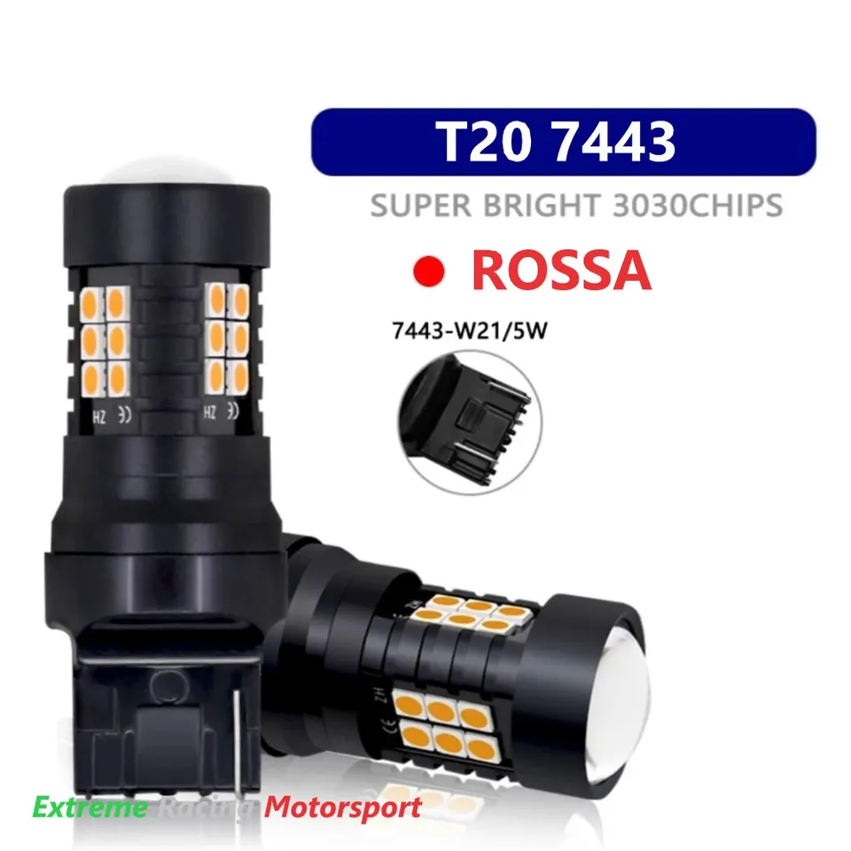 Xtreme Racing Lampadine LED Lampadine Posizione Stop ERM Led T20 7443 Rosso CANBUS