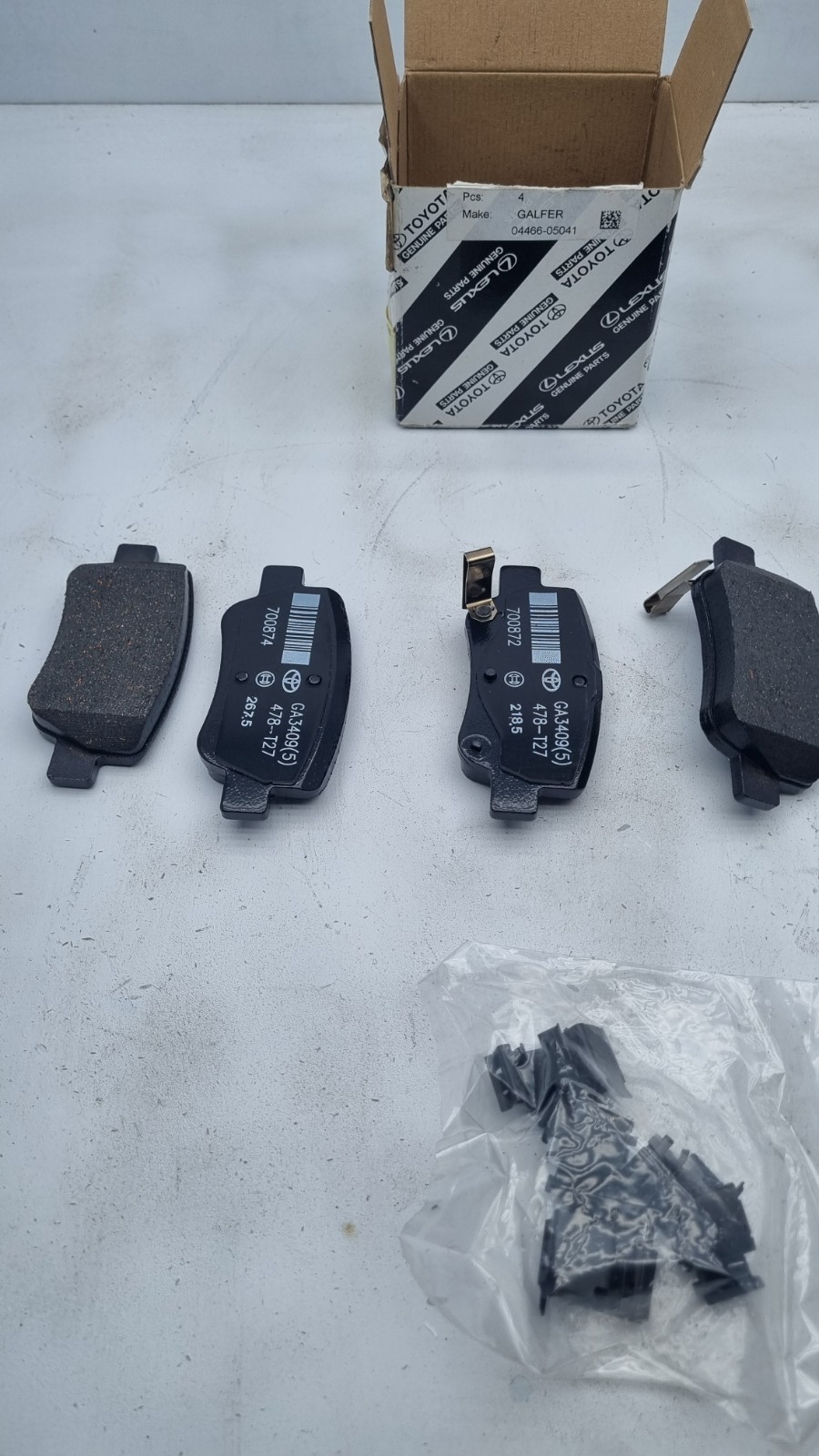 Pomili Freni e ricambi Toyota Avensis 446605041 pastiglie freni