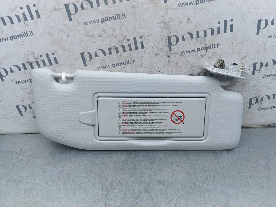 Pomili Rivestimenti interni e parti interne aletta parasole destra Peugeot 208 2008 49904T usata