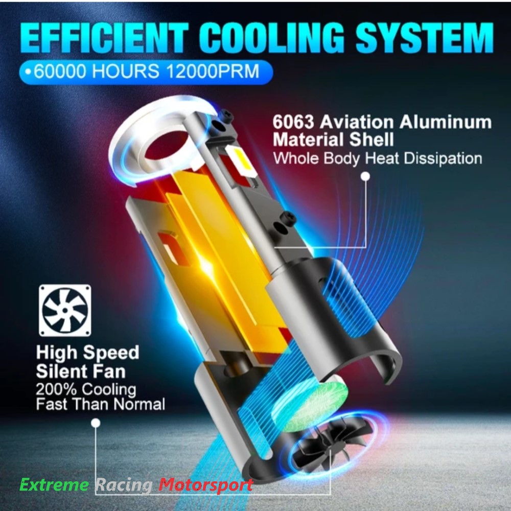 Xtreme Racing Lampadine LED ERM F8 H1 coppia 6500K 50 W