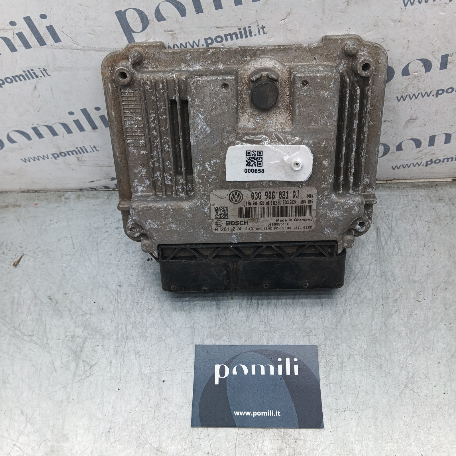 Pomili ECU Volkswagen Golf 5 03G906021QJ Centralina motore usata