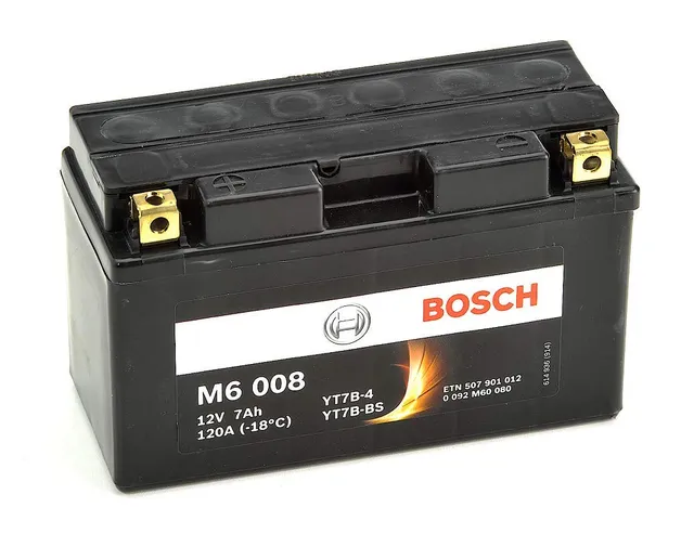 Bosch Batterie M6008 batteria moto AGM 7 Ah
